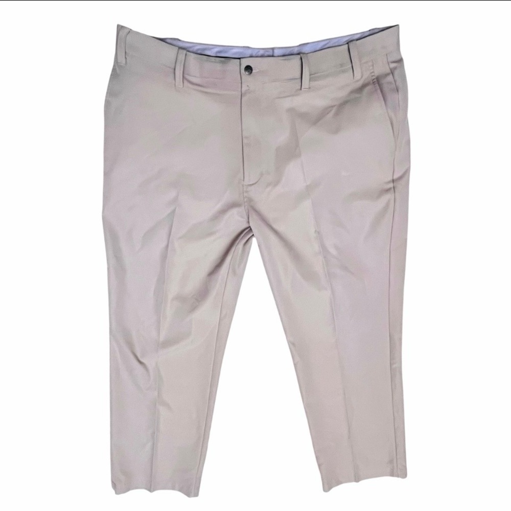 Callaway Mens Golf Pants Beige Flat Front Sz 40x30 - Picture 3 of 12